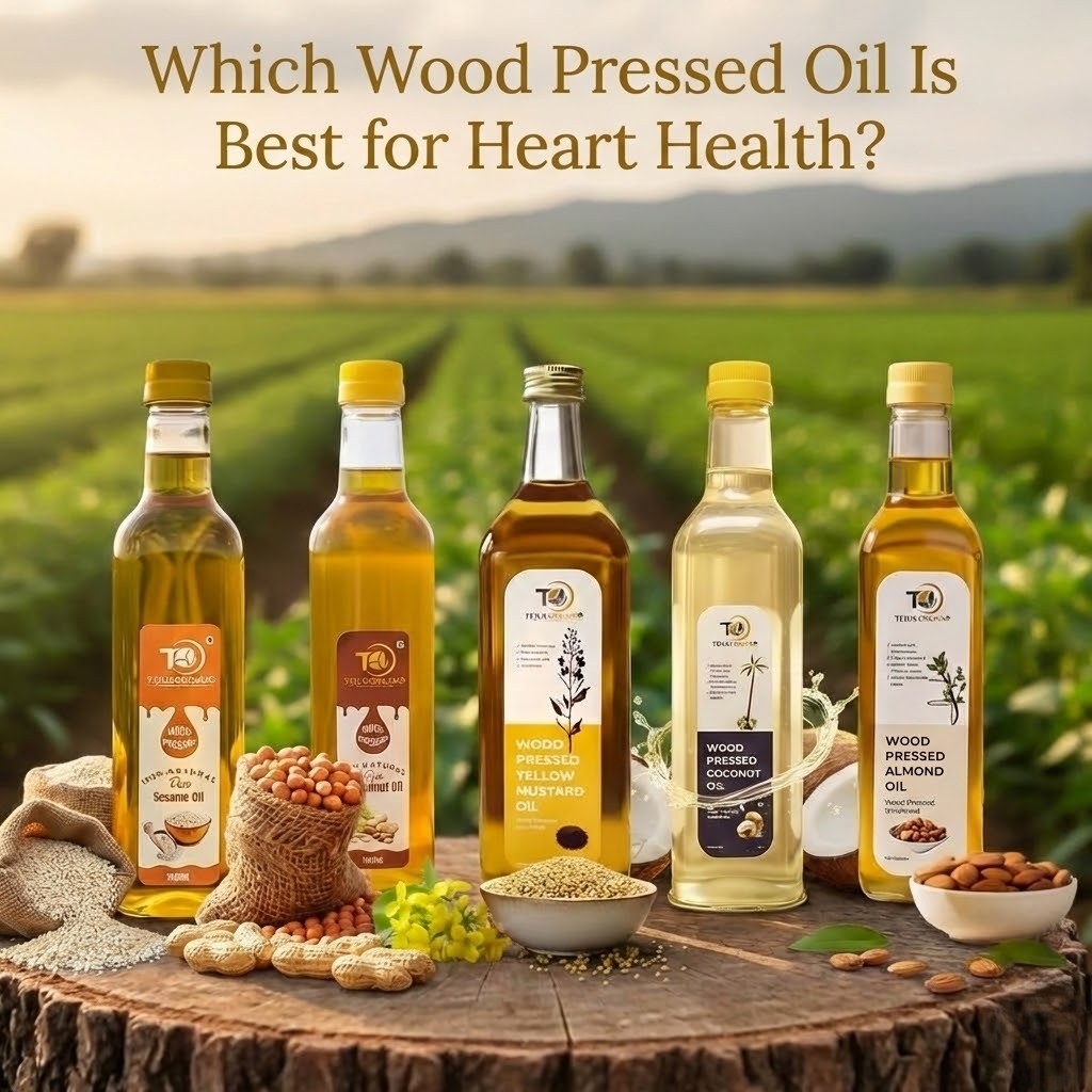 Which Wood Pressed Oil Is Best for Heart Health? Nutrition-Based Comparison for Indian Cooking