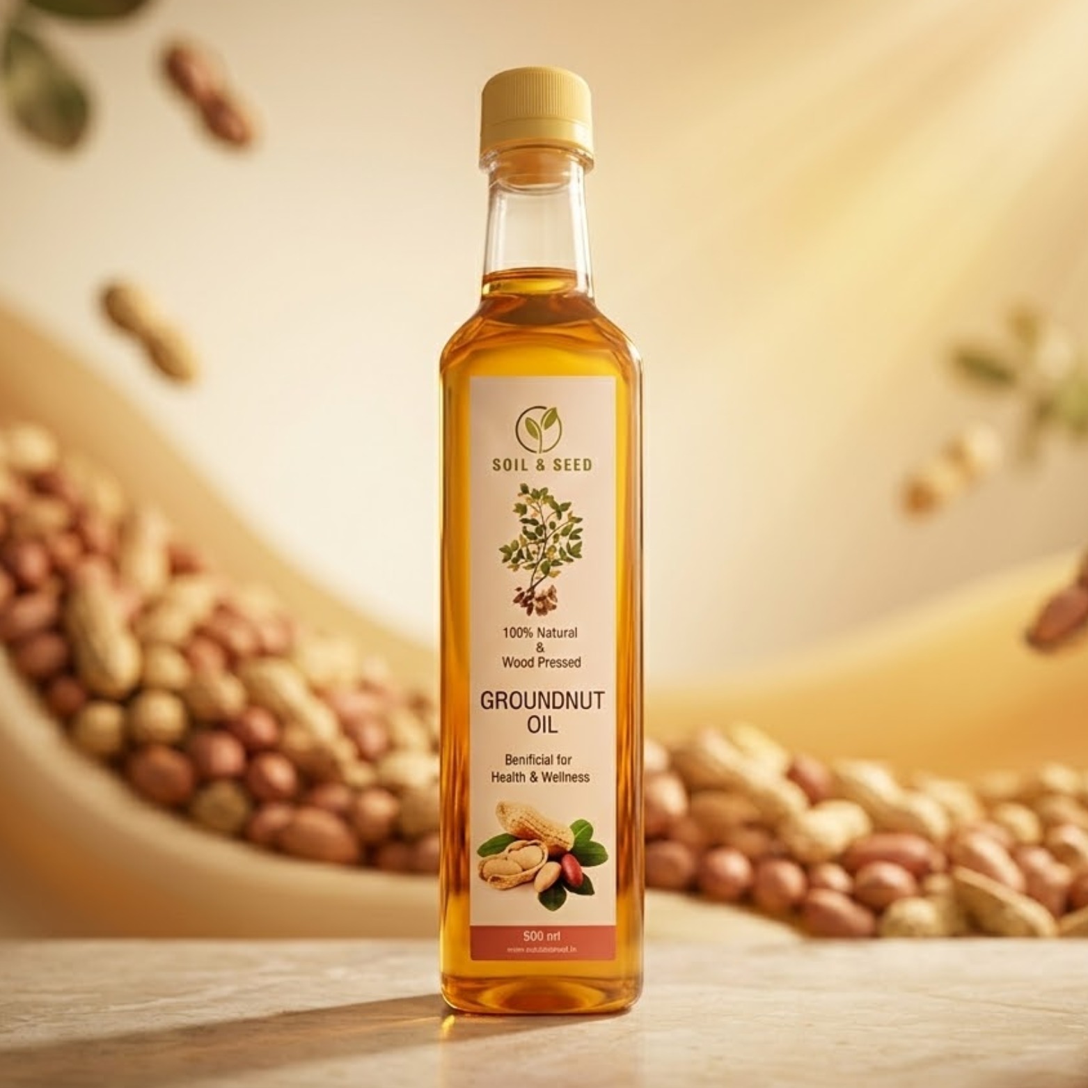 Wood Pressed Groundnut Oil