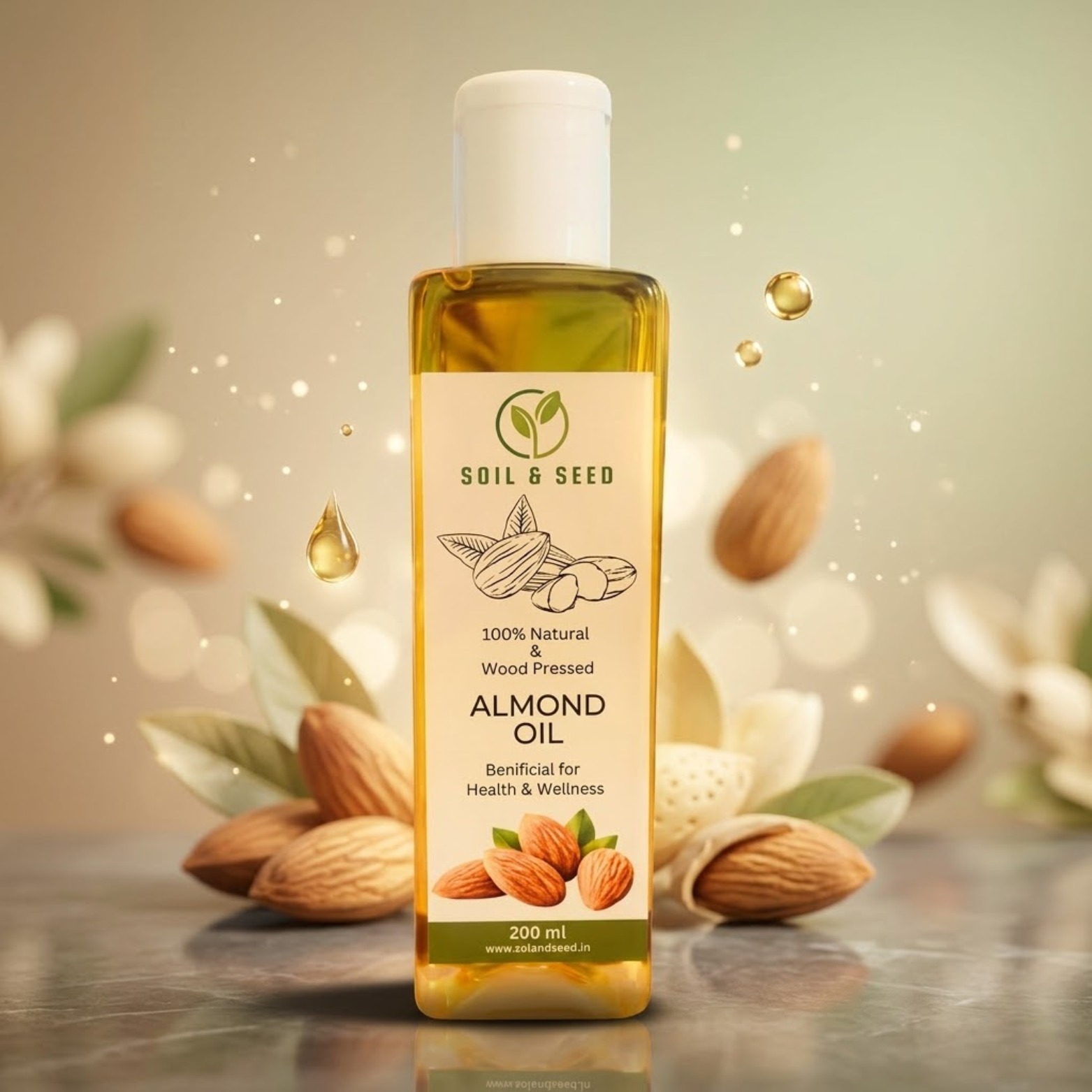 Wood Pressed Almond Oil