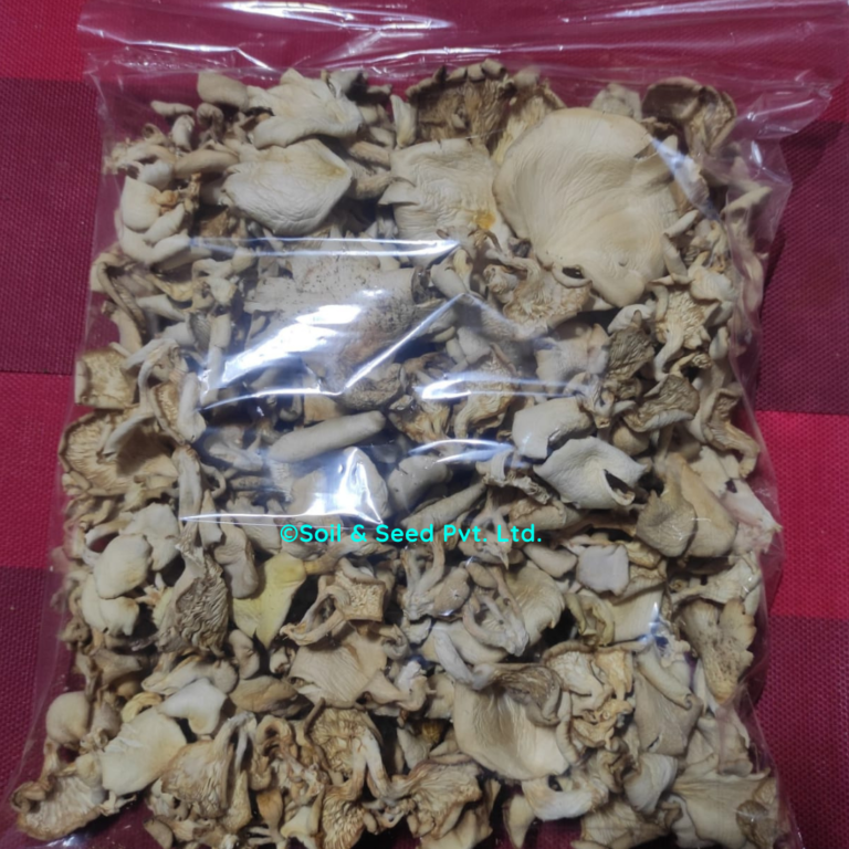 Dry Oyster Mushroom packaging