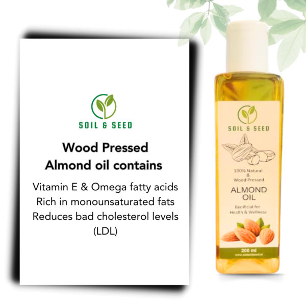 wood pressed almond contains