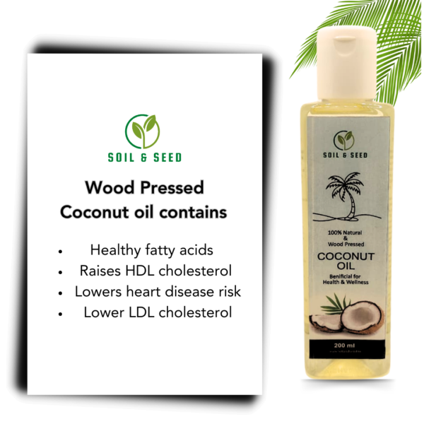 Wood Pressed Coconut Oil contains