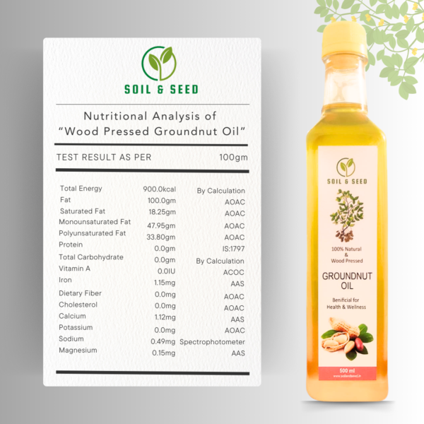 wood pressed groundnut oil